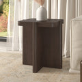 Laguna 20" Wide Square Side Table in Brown Oak