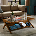 Balom Rocket Wood & Tempered Glass Coffee Table