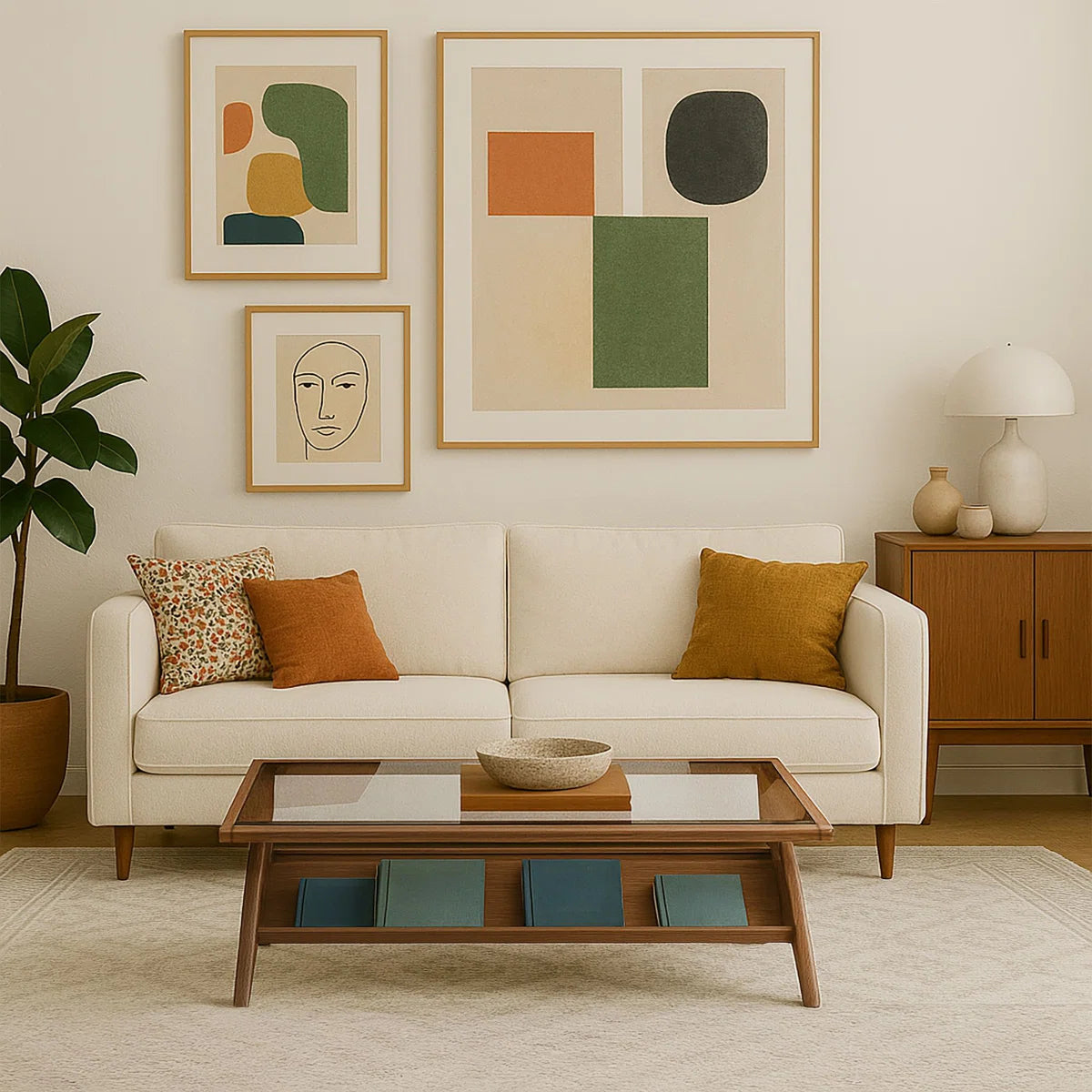 Balom Rocket Wood & Tempered Glass Coffee Table