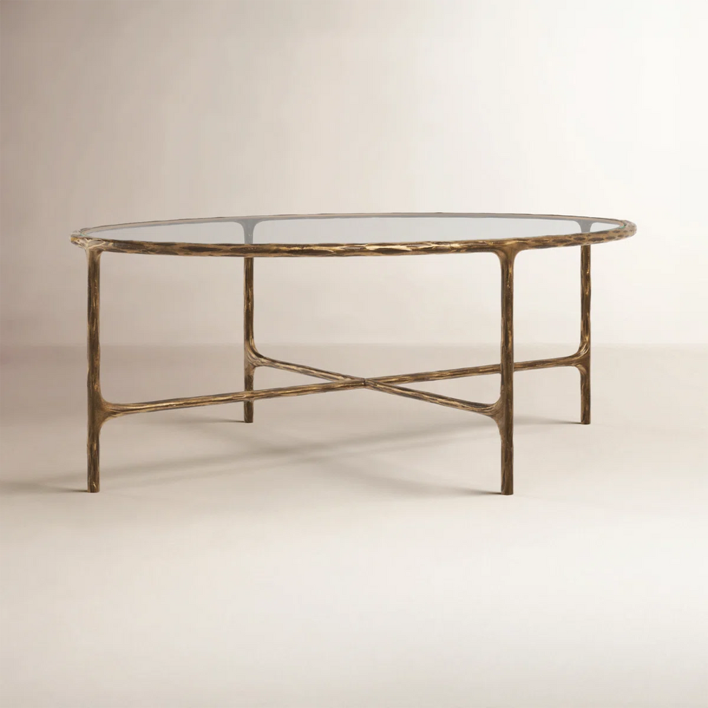 Evelynn Glass Top Coffee Table