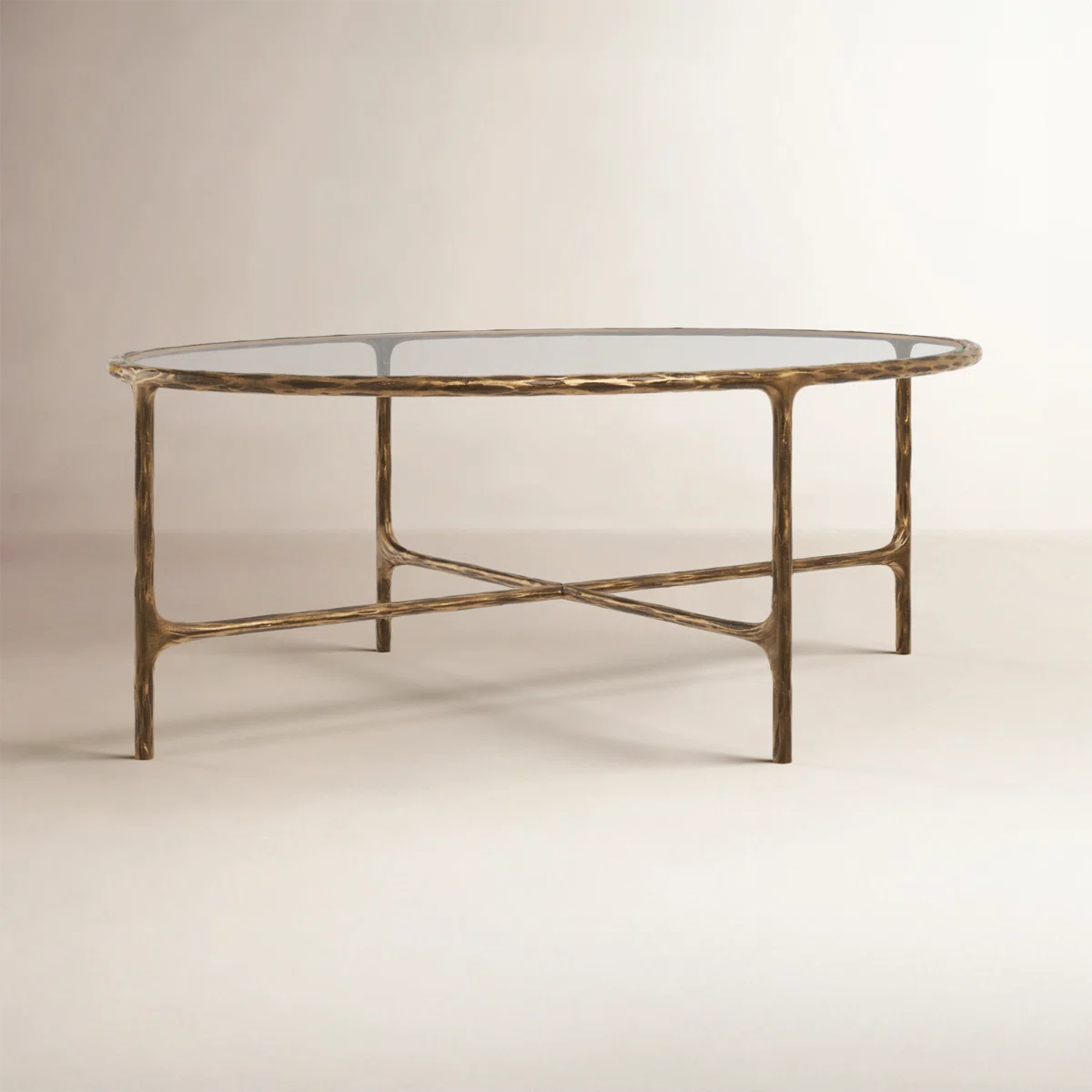 Evelynn Glass Top Coffee Table